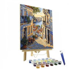 Alfama Labyrinth Lisbon Portugal - DIY Painting By Numbers Kit