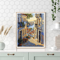 Alfama Labyrinth Lisbon Portugal - DIY Painting By Numbers Kit