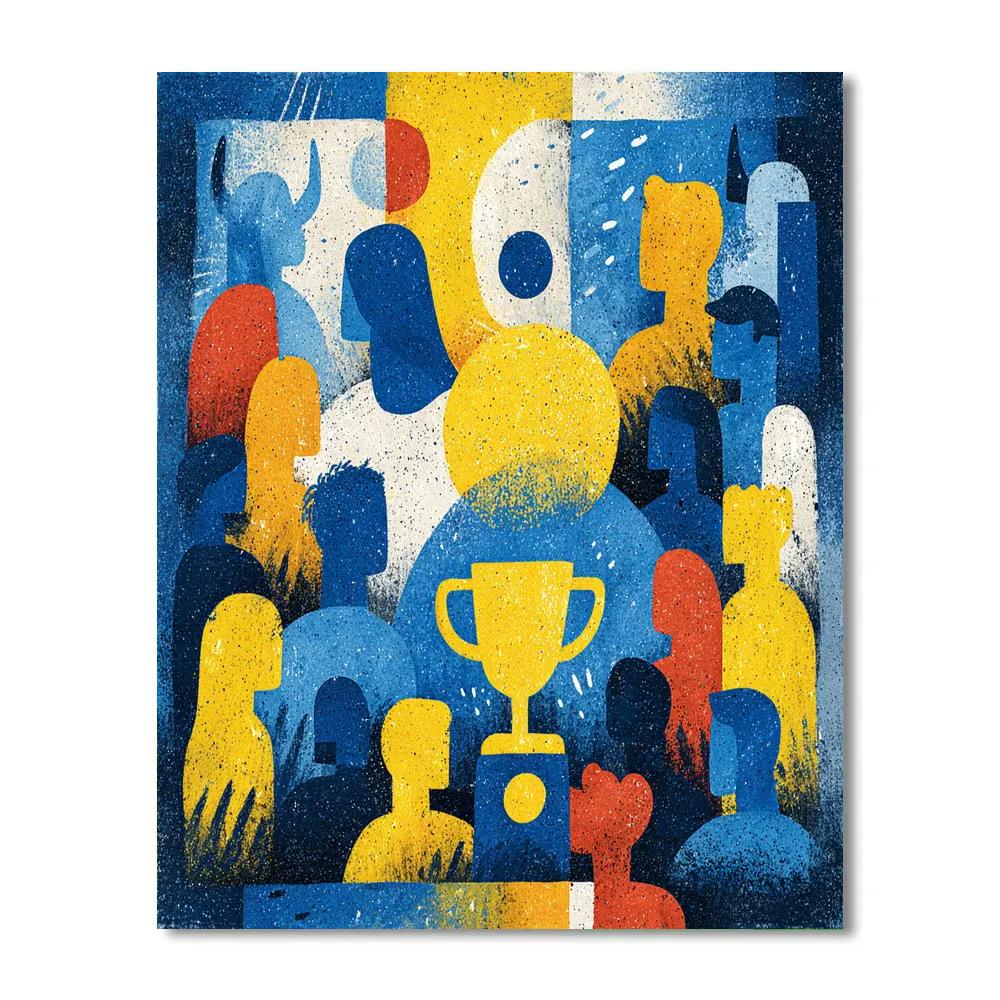 Curaçao Fifa 2026 Blue - DIY Painting By Numbers Kit