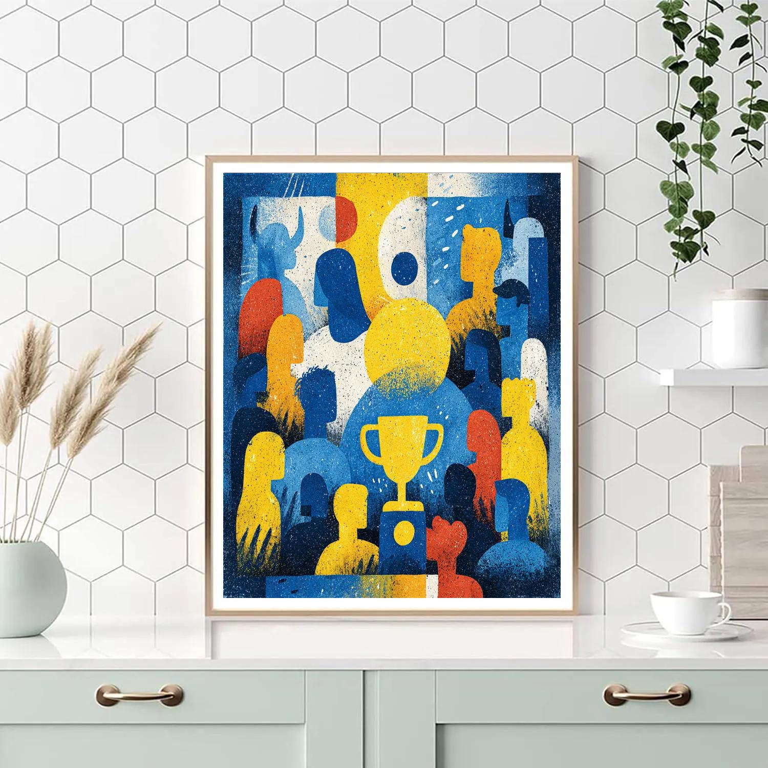 Curaçao Fifa 2026 Blue - DIY Painting By Numbers Kit