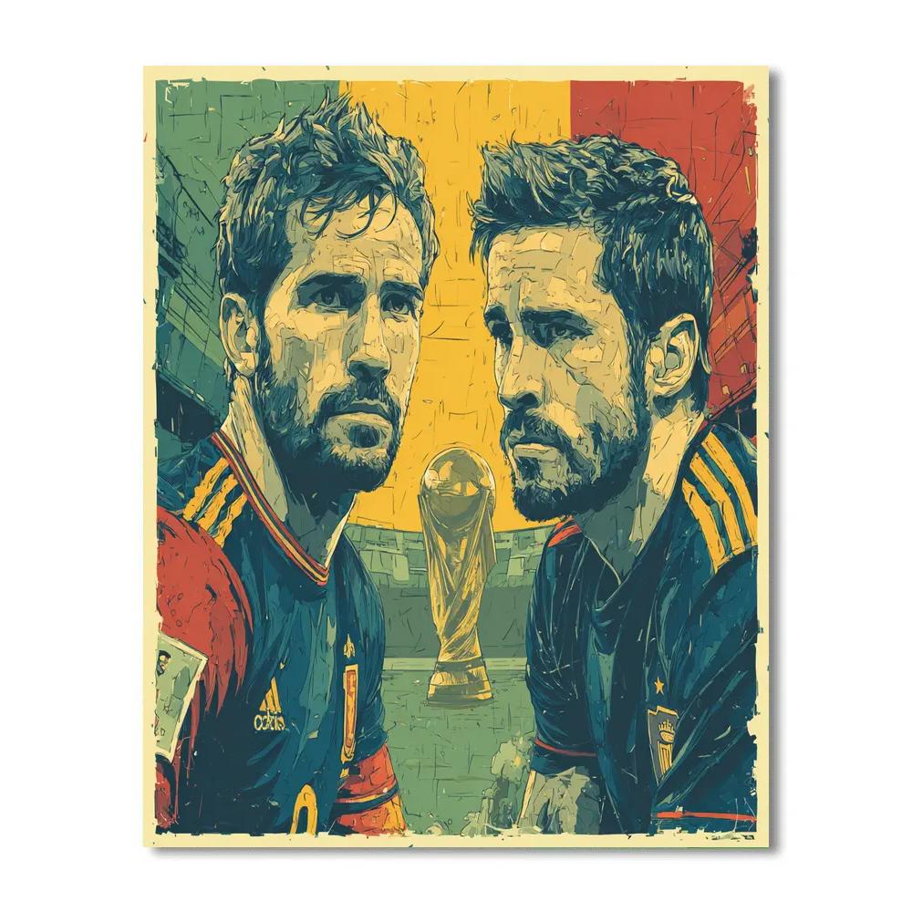 Fifa 2026 Portugal vs Colombia - DIY Painting By Numbers Kit