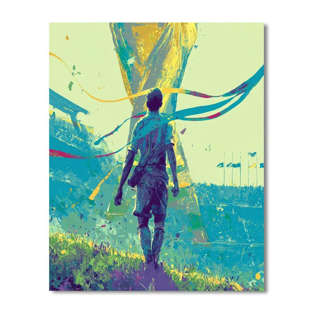 Uzbekistan Fifa 2026 Dawn - DIY Painting By Numbers Kit