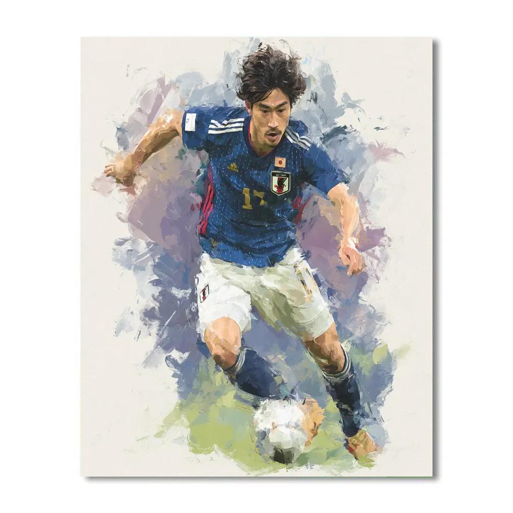 Mitoma Fifa 2026 Blue - DIY Painting By Numbers Kit
