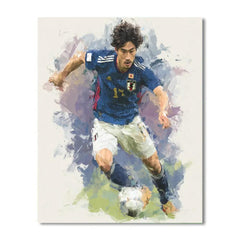 Mitoma Fifa 2026 Blue - DIY Painting By Numbers Kit