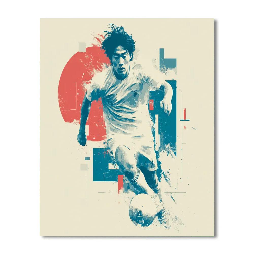 Mitoma Fifa 2026 Blue - DIY Painting By Numbers Kit
