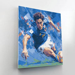 Mitoma Fifa 2026 Blue - DIY Painting By Numbers Kit