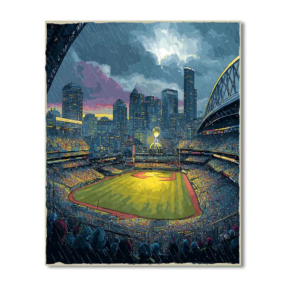 Seattle Fifa 2026 Rainlight - DIY Painting By Numbers Kit