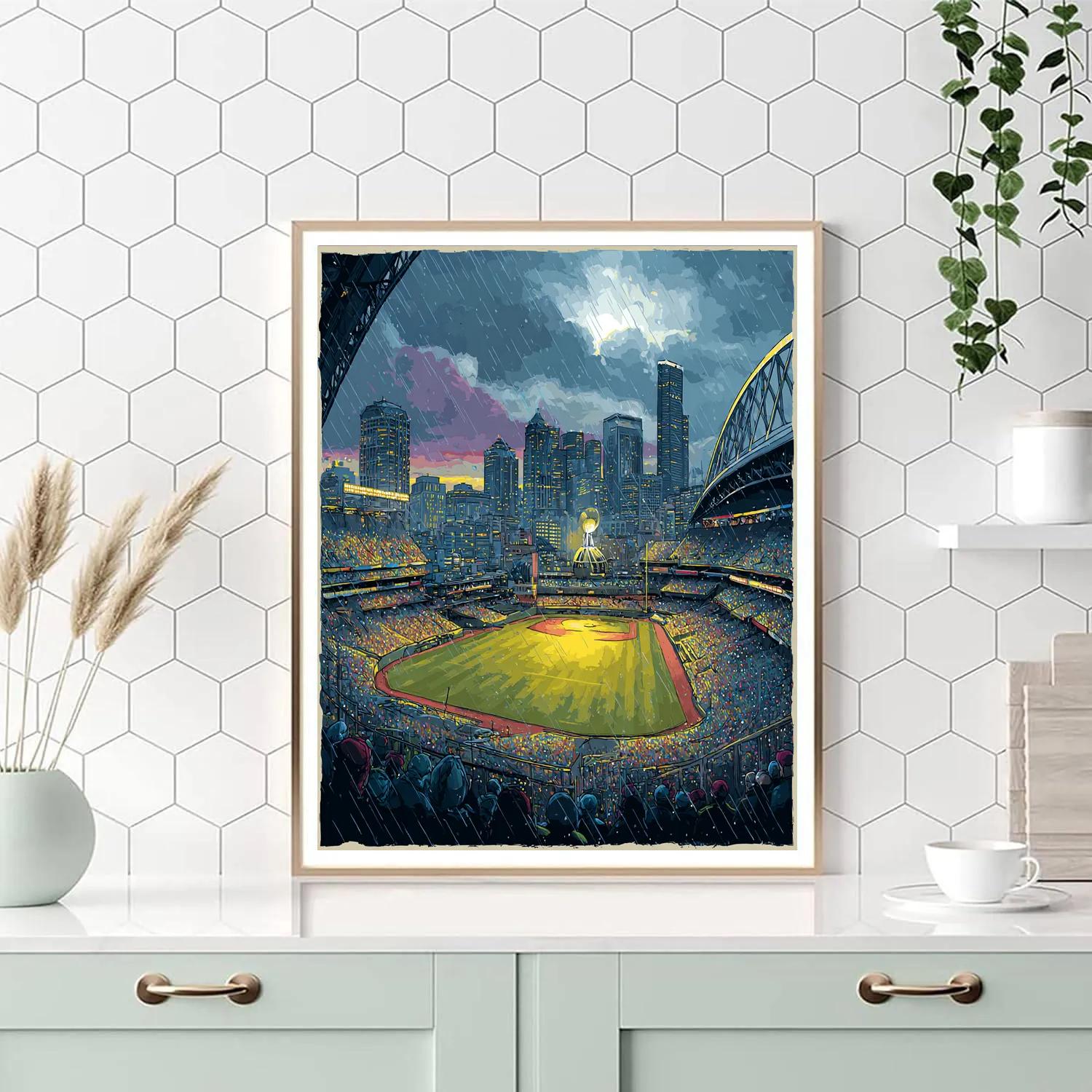 Seattle Fifa 2026 Rainlight - DIY Painting By Numbers Kit