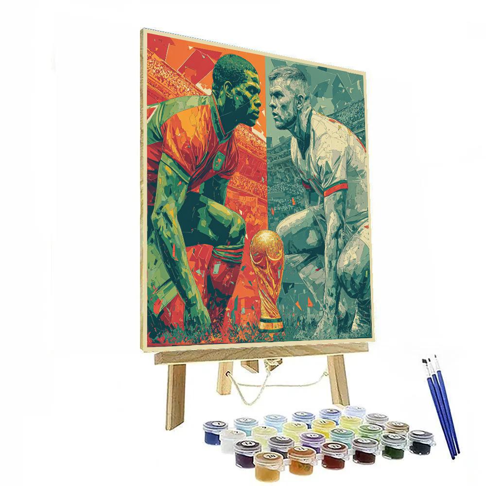 Fifa 2026 Morocco vs Scotland - DIY Painting By Numbers Kit