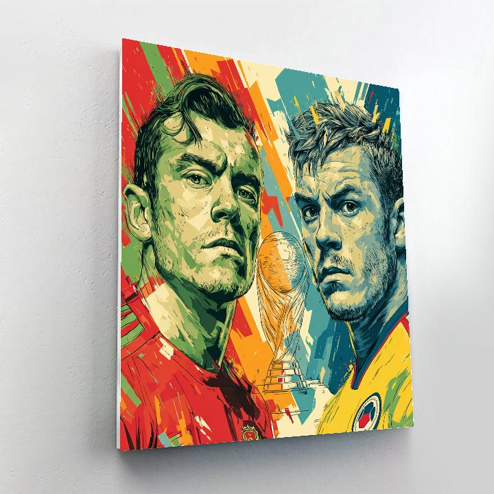 Fifa 2026 Portugal vs Colombia - DIY Painting By Numbers Kit
