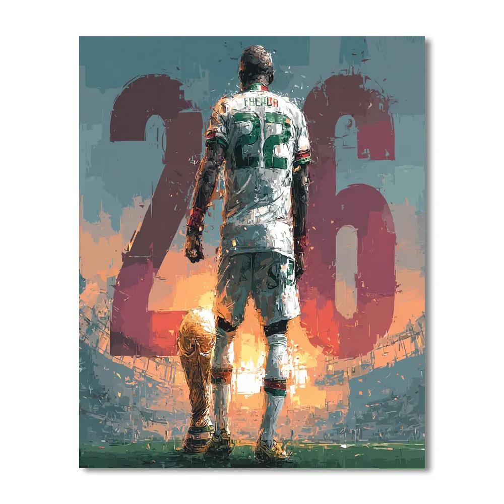 Iraq Fifa 2026 Flame - DIY Painting By Numbers Kit