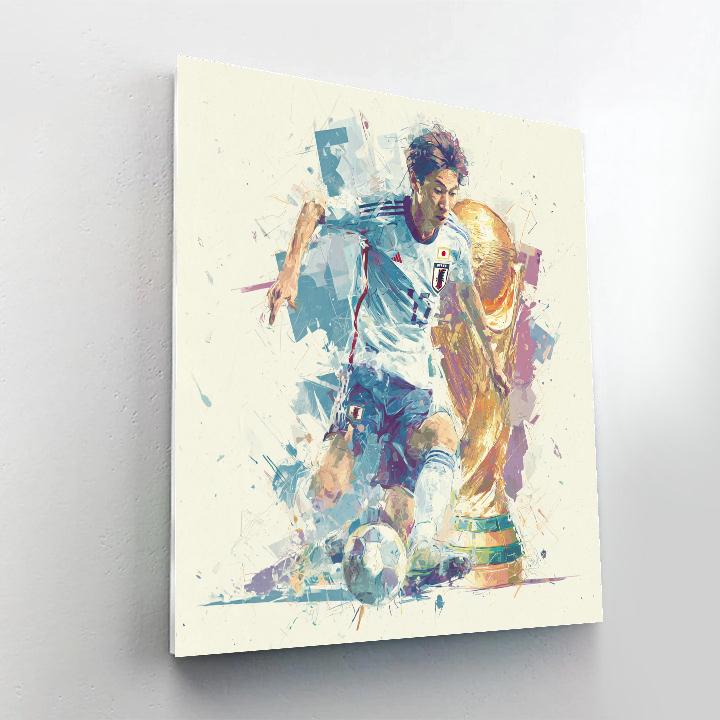 Mitoma Fifa 2026 Blue - DIY Painting By Numbers Kit