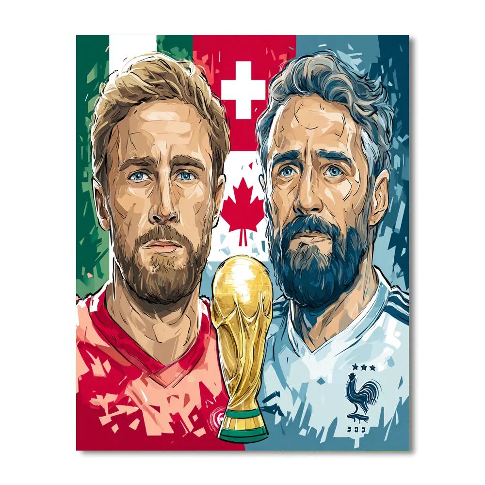 Fifa 2026 Canada vs Switzerland - DIY Painting By Numbers Kit
