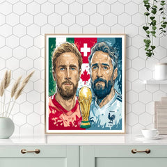 Fifa 2026 Canada vs Switzerland - DIY Painting By Numbers Kit