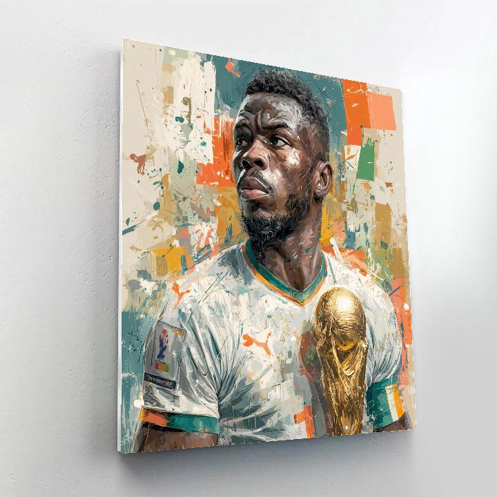 Côte dIvoire Fifa 2026 Gold - DIY Painting By Numbers Kit