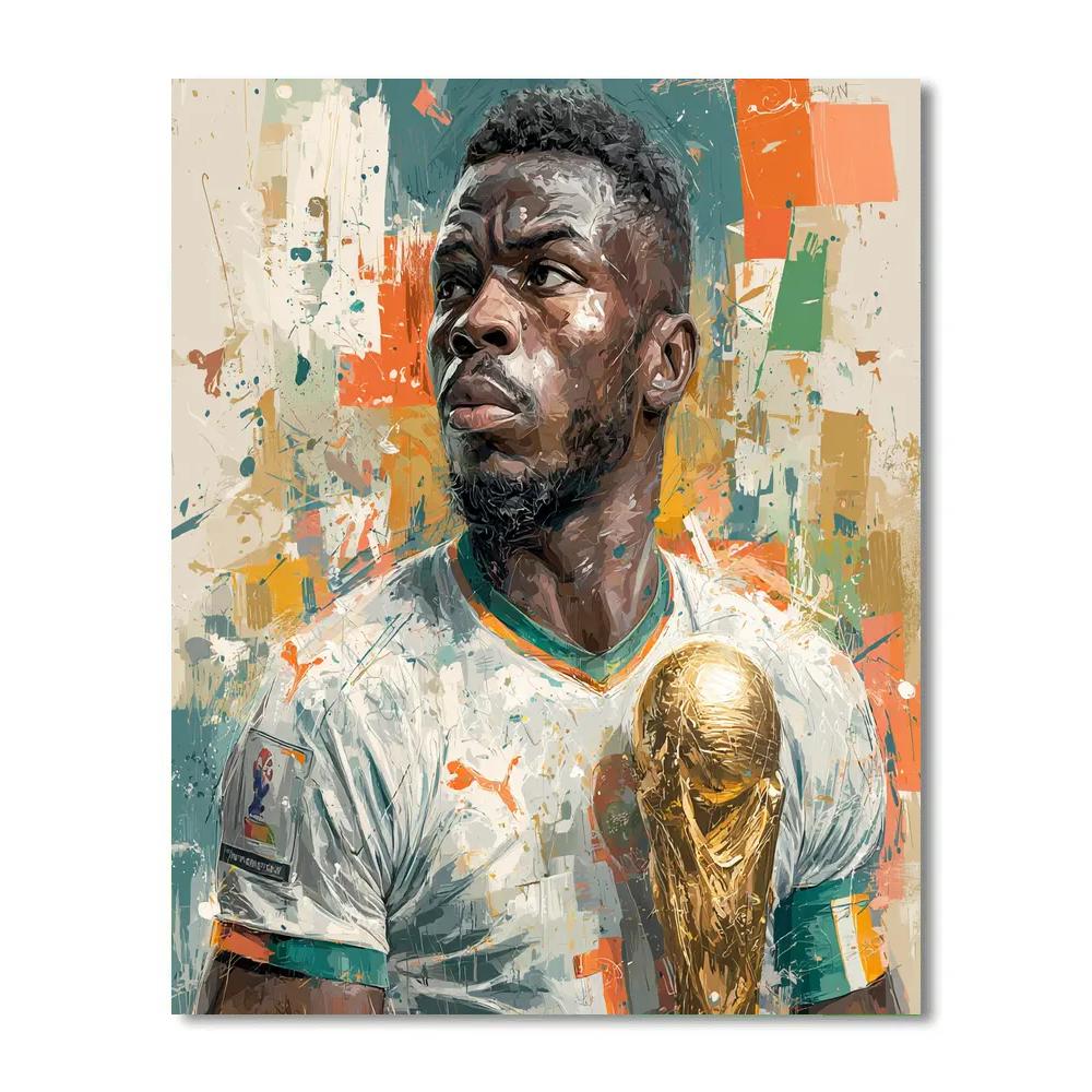Côte dIvoire Fifa 2026 Gold - DIY Painting By Numbers Kit