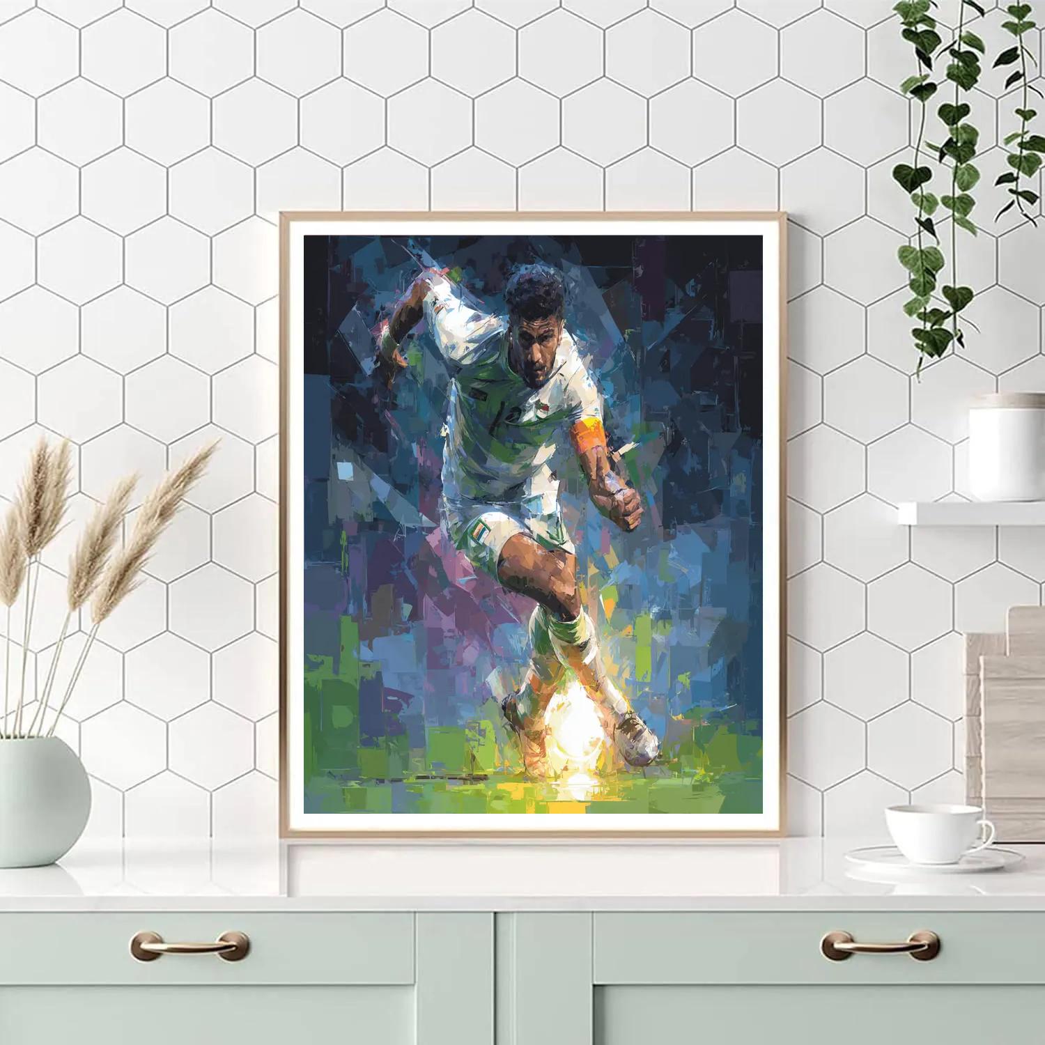 Fifa 2026 Iraq Flame - DIY Painting By Numbers Kit
