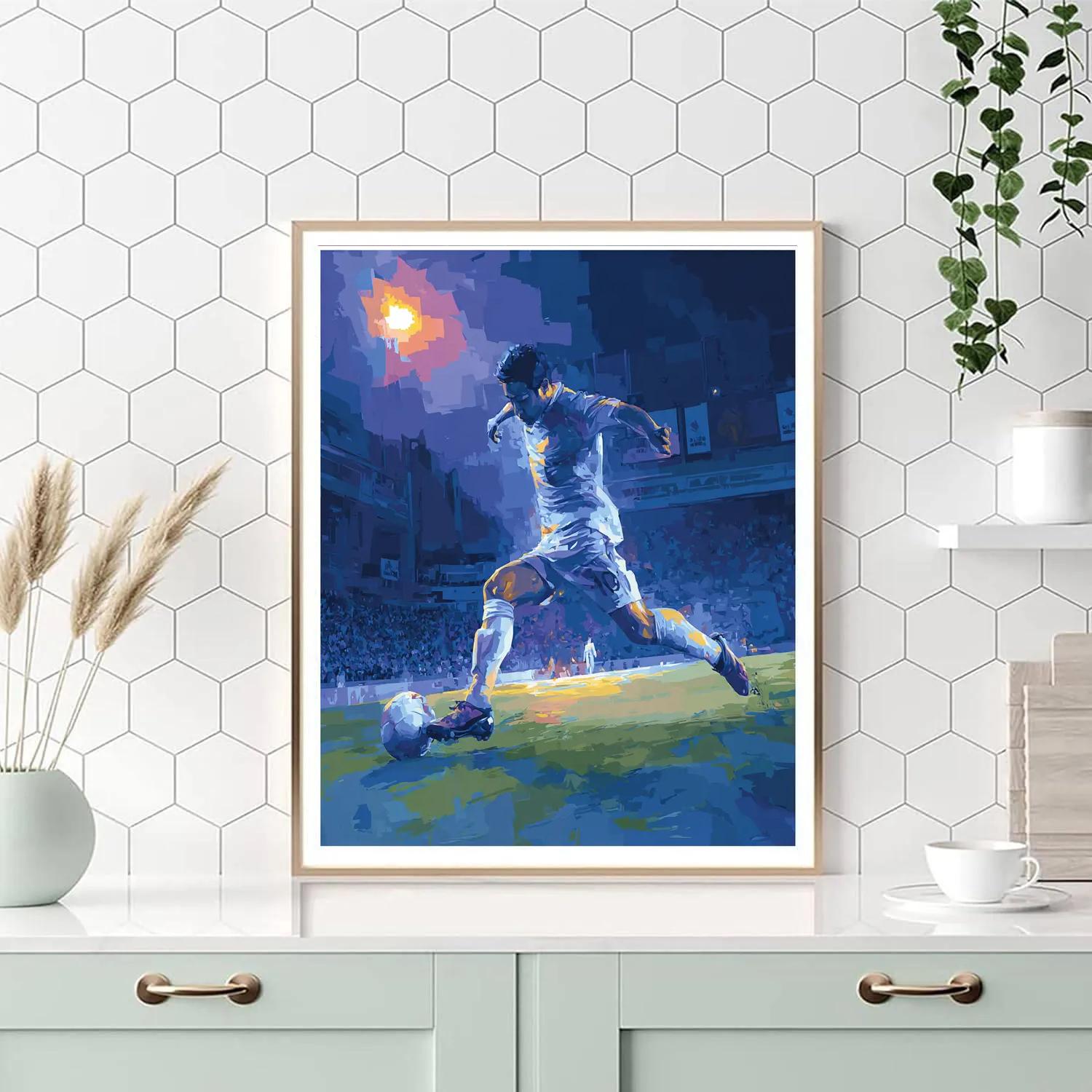 Mitoma Fifa 2026 Blue - DIY Painting By Numbers Kit