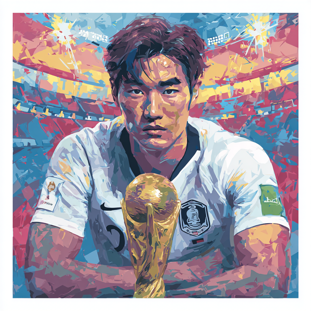 Korea Republic Fifa 2026 Lights - DIY Painting By Numbers Kit