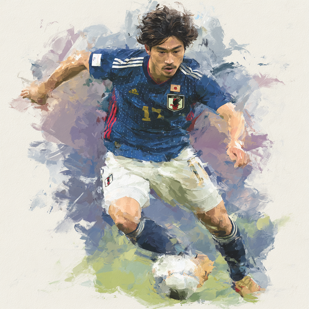 Mitoma Fifa 2026 Blue - DIY Painting By Numbers Kit