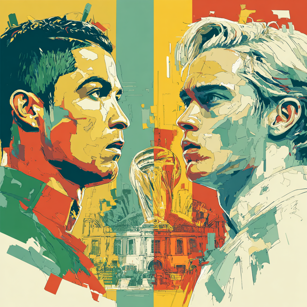 Fifa 2026 Portugal vs Colombia - DIY Painting By Numbers Kit