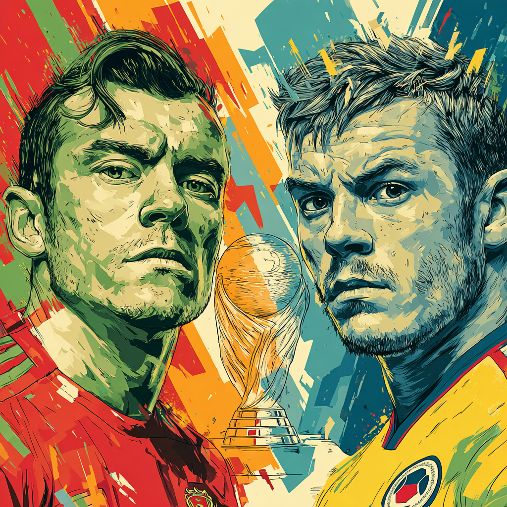 Fifa 2026 Portugal vs Colombia - DIY Painting By Numbers Kit