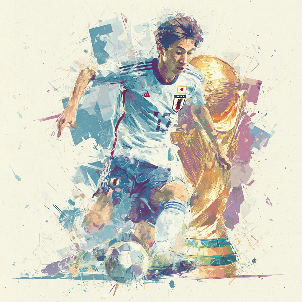 Mitoma Fifa 2026 Blue - DIY Painting By Numbers Kit