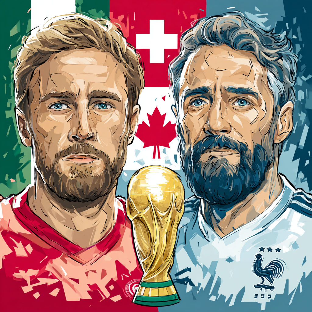 Fifa 2026 Canada vs Switzerland - DIY Painting By Numbers Kit