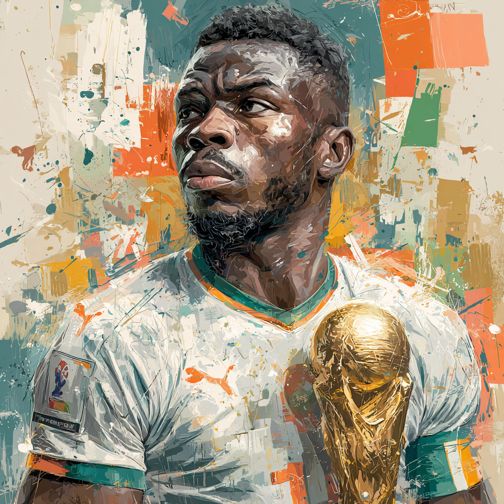 Côte dIvoire Fifa 2026 Gold - DIY Painting By Numbers Kit