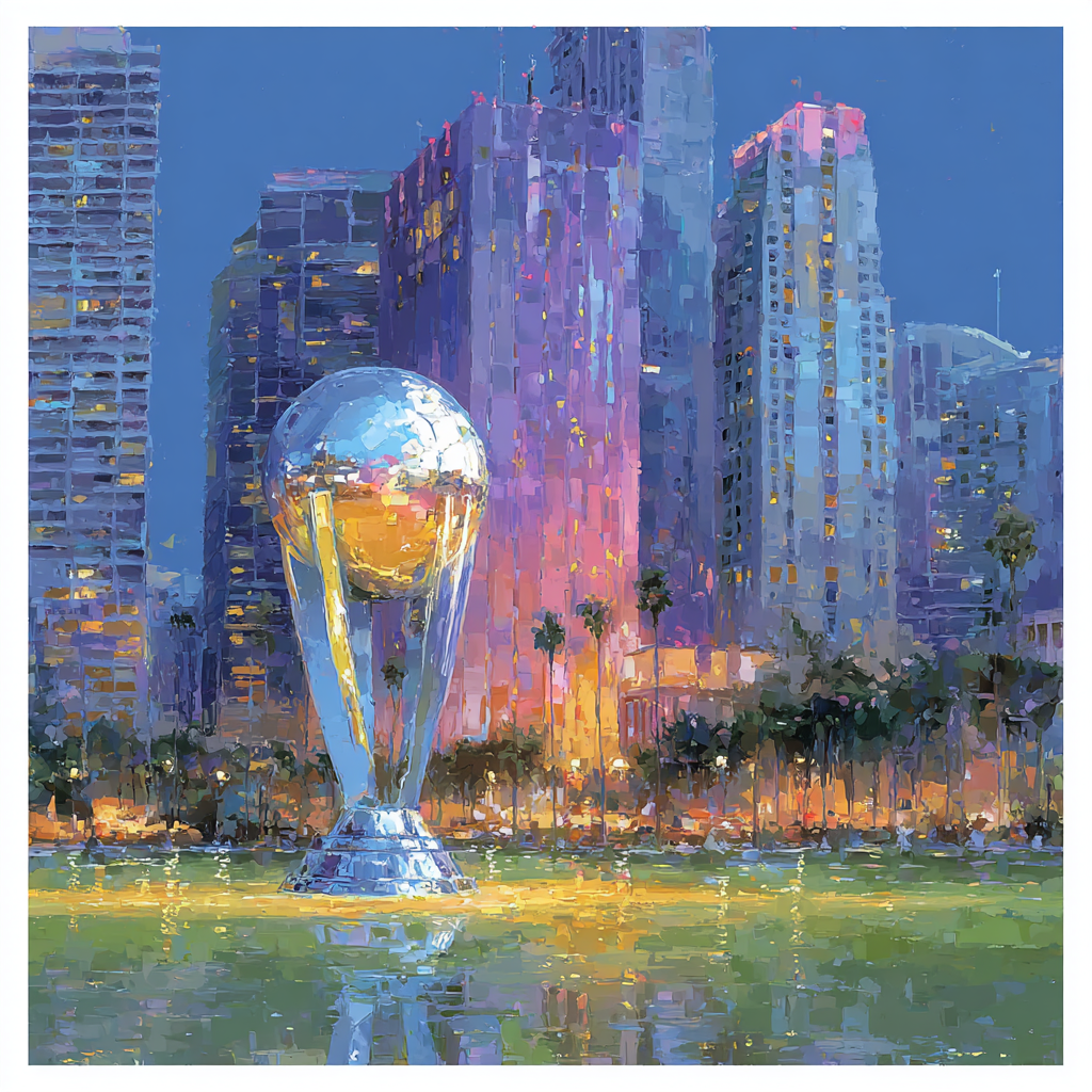Miami Fifa 2026 Reflection - DIY Painting By Numbers Kit