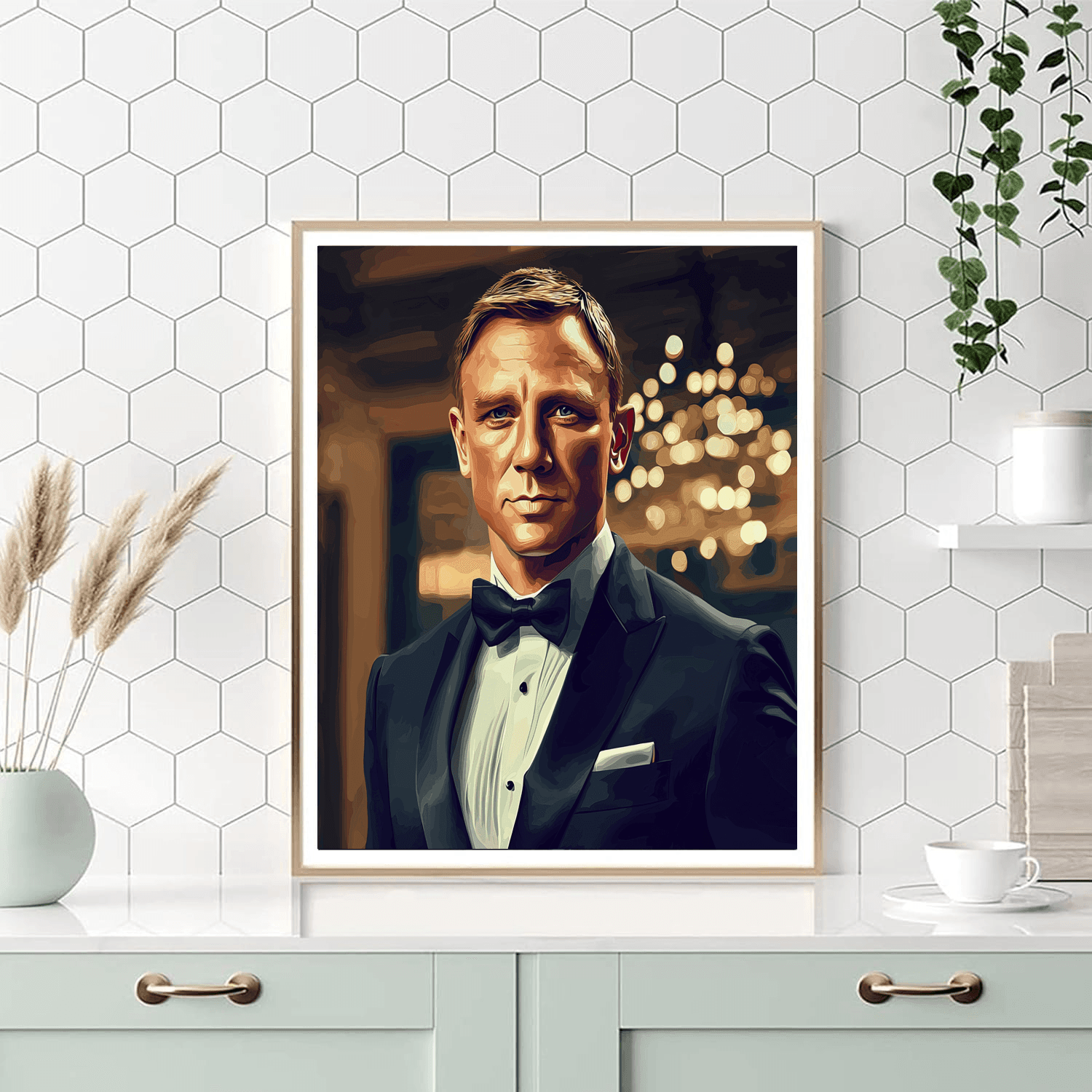 Daniel Craig: The Suave Elegance of James Bond - DIY Painting By Numbers Kit
