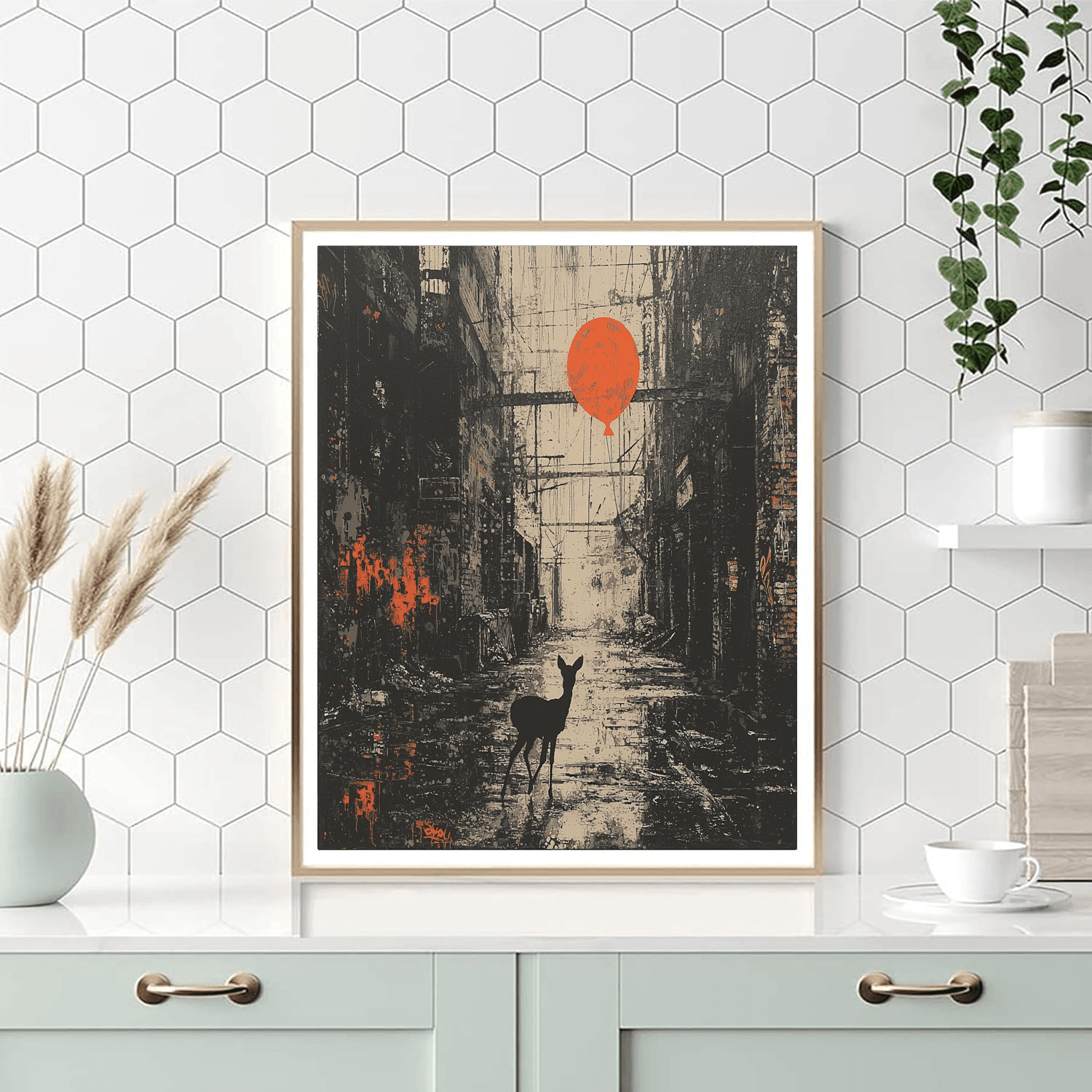 Banksy Inspired Banksy's Urban Wildlife Encounter - DIY Painting By Numbers Kit