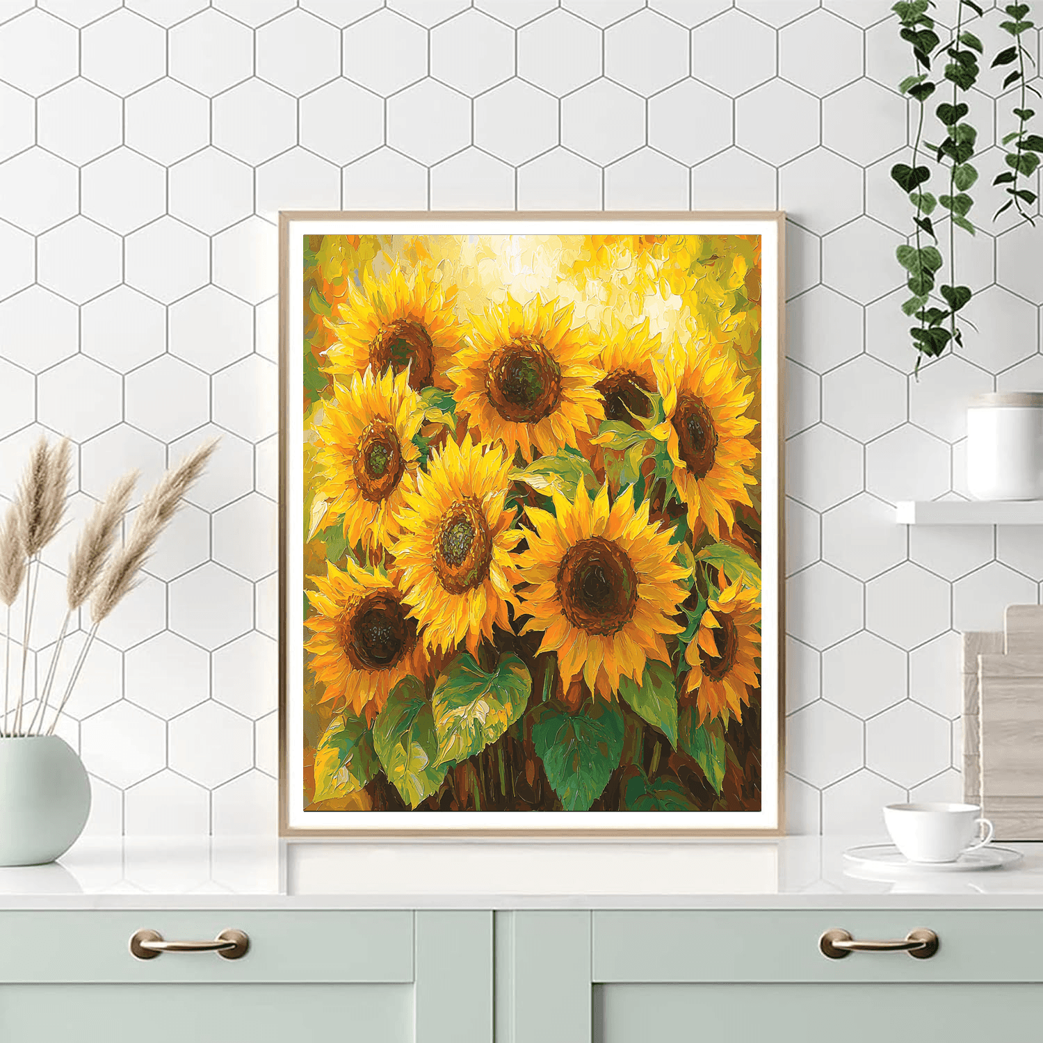 Vincent Van Gogh Inspired Sunflower Radiance - DIY Painting By Numbers Kit