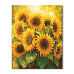 Vincent Van Gogh Inspired Sunflower Radiance - DIY Painting By Numbers Kit