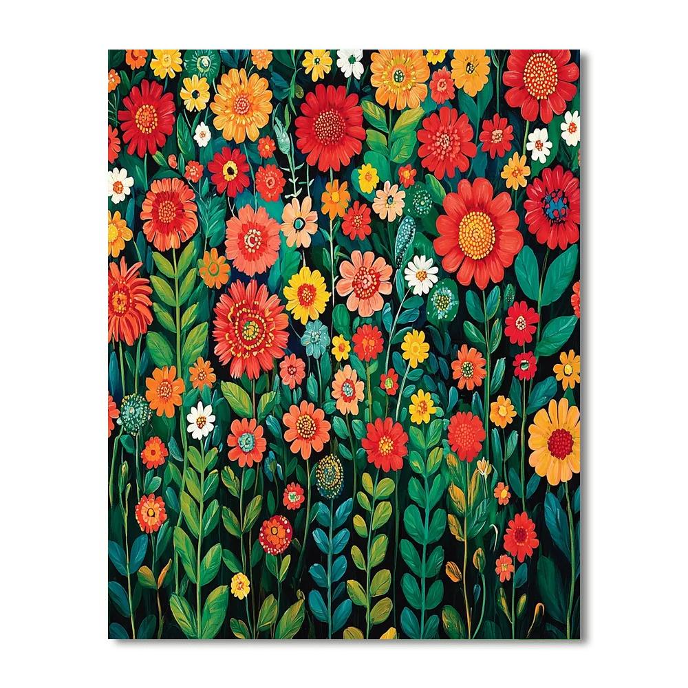 Frida Kahlo Inspired Fragrance of Color - DIY Painting By Numbers Kit