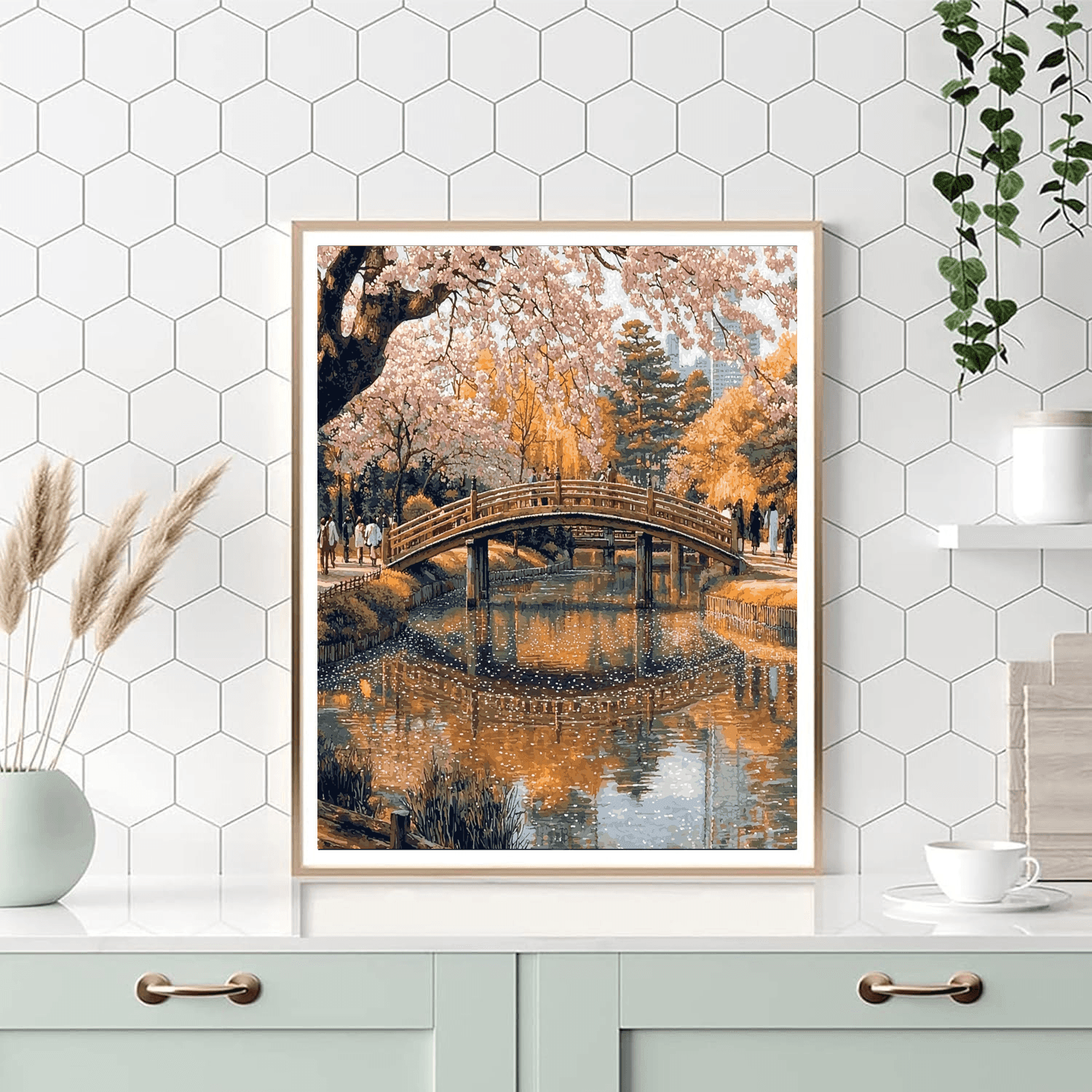Shinjuku Gyoen National Garden - Tokyo, Japan - DIY Painting By Numbers Kit