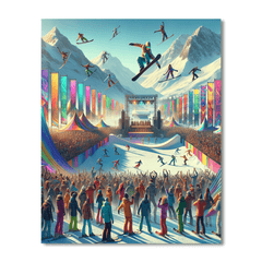 Whistler World Ski and Snowboard Festival - DIY Painting By Numbers Kit