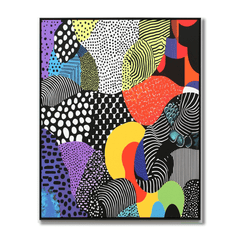 Bridget Riley Inspired Dreamy Patterns - DIY Painting By Numbers Kit