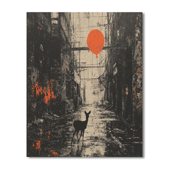 Banksy Inspired Banksy's Urban Wildlife Encounter - DIY Painting By Numbers Kit